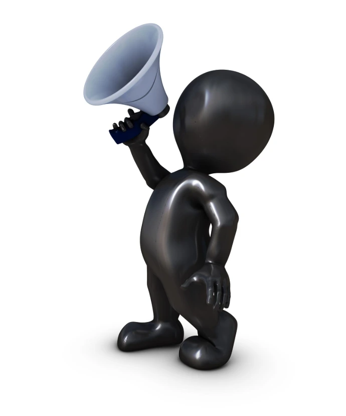 Creative brand voice and public relations outreach icon for high-impact communication.