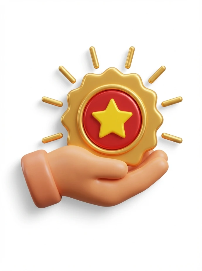 Premium service recognition and commitment to excellence in digital reputation management.