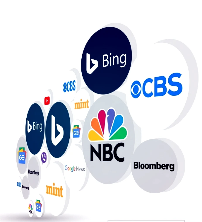 Strategic media placement partners including NBC, CBS, and FOX for digital authority.