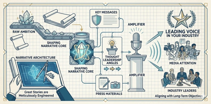 Our expert storytellers shape your raw ambition into a powerful, compelling narrative that resonates deeply with your target audience.