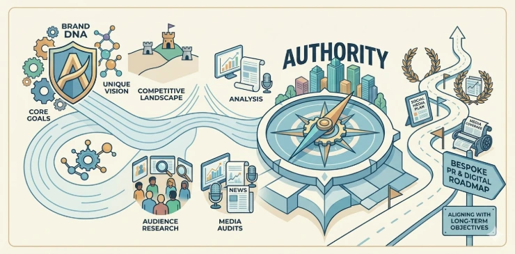 We conduct thorough audience research and media audits to craft a bespoke PR and digital roadmap that perfectly aligns with your long-term objectives.