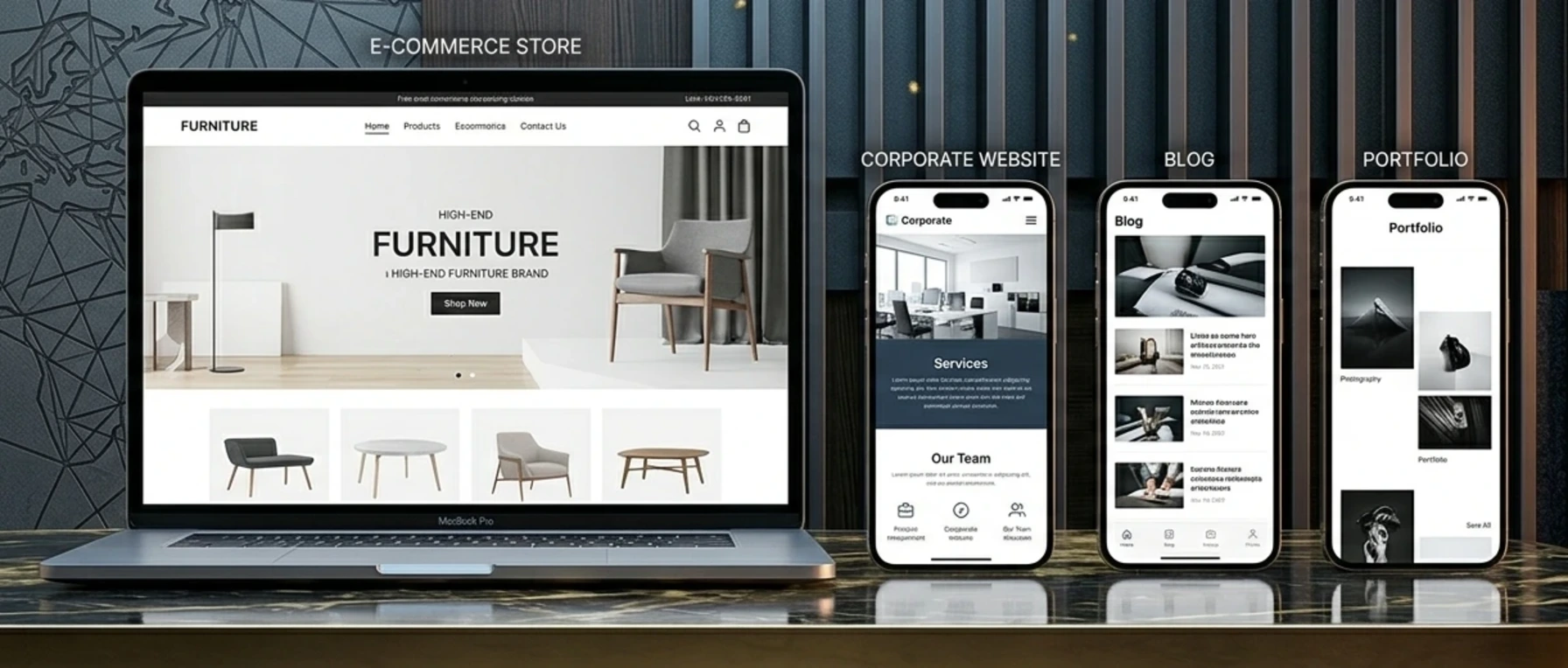 Choose types of websites
