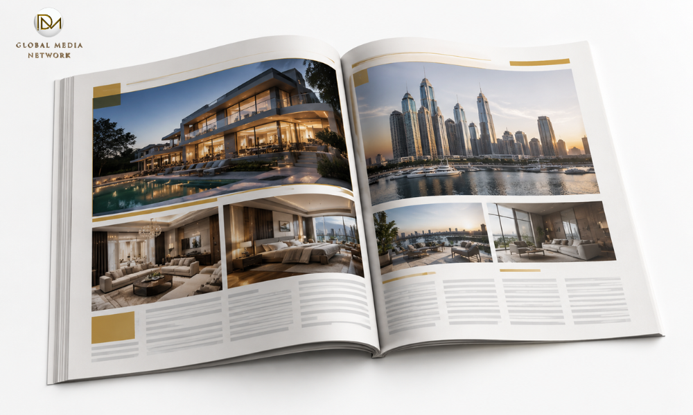 Editorial magazine style real estate PR image