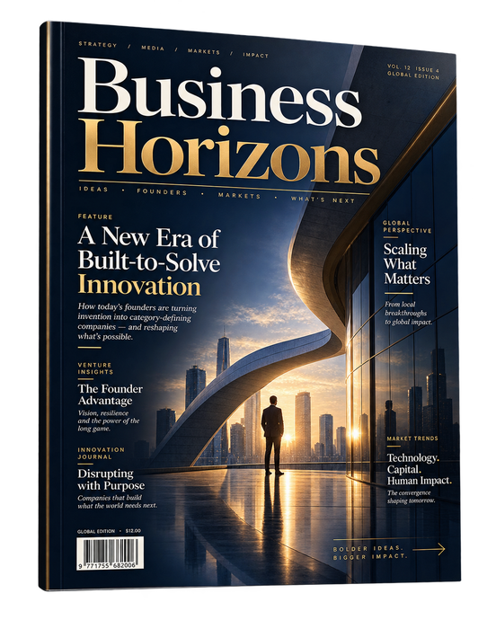 Business magazine visual