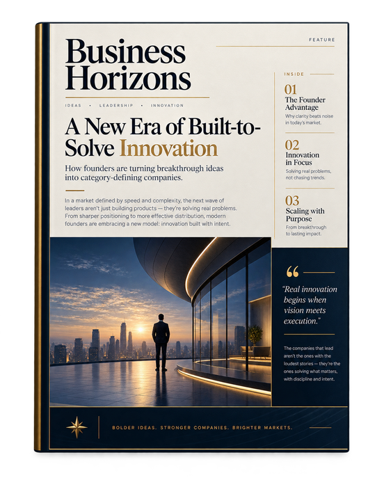 Founder editorial magazine design example