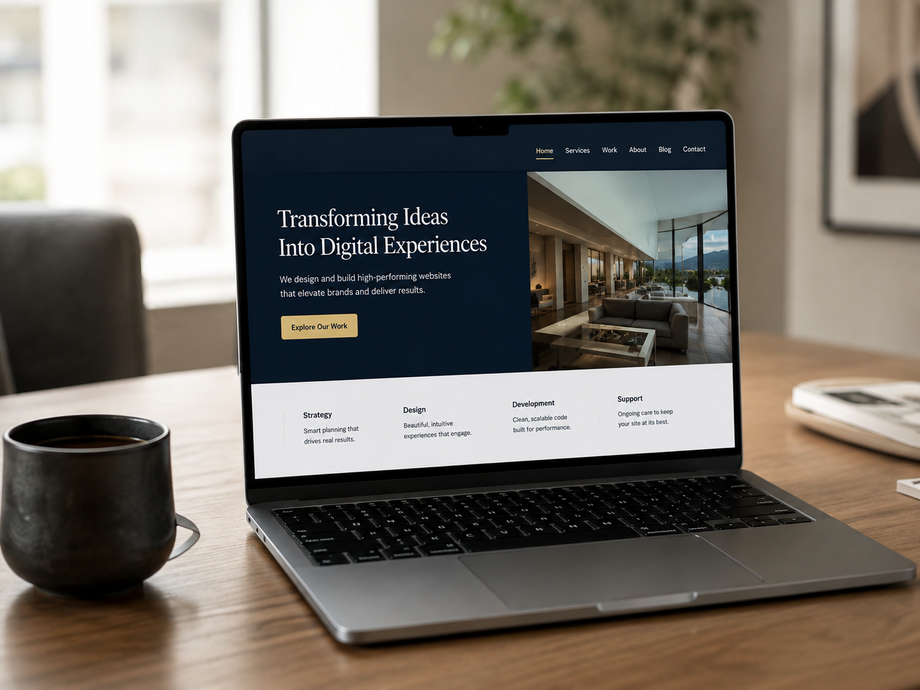 InventionDM digital strategy and website development workspace